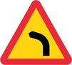 A1-1, Varning för farlig kurva mot vänster
